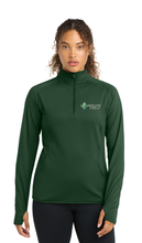 Load image into Gallery viewer, Green Cross Sport-Tek Women's Sport-Wick Stretch 1/4-Zip Pullover