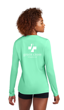 Load image into Gallery viewer, Green Cross Women's Sport-Tek Long Sleeve Tee