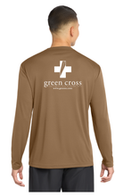 Load image into Gallery viewer, Green Cross Sport-Tek Long Sleeve Tee
