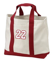 Load image into Gallery viewer, Game Day Twill Two Tone Tote Bag