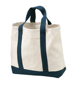 Load image into Gallery viewer, Game Day Twill Two Tone Tote Bag