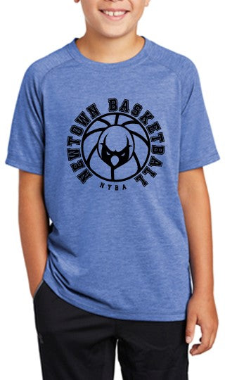 Newtown Youth Basketball Tri-Blend Wicking Raglan Tee-Youth & Adult
