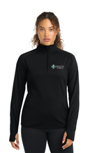 Load image into Gallery viewer, Green Cross Sport-Tek Women's Sport-Wick Stretch 1/4-Zip Pullover
