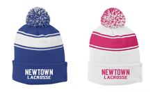 Load image into Gallery viewer, NLAX Sport-Tek Stripe Pom Pom Beanie
